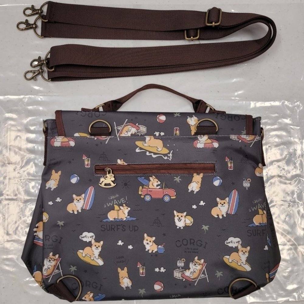 Waterproof Convertibe Handbag Backpack Crossbody Multifunctional Triple Use Bag - Picture 10 of 15
